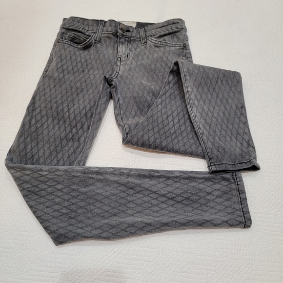Current/Elliot the ankle skinny jeans- Gray fishnet. - Picture 4 of 15